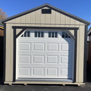 A Frame Shed with front garage door entrance